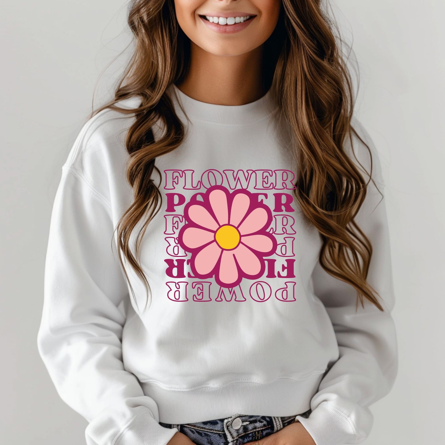 Flower Power Flowers Pink Pastel Cute Retro