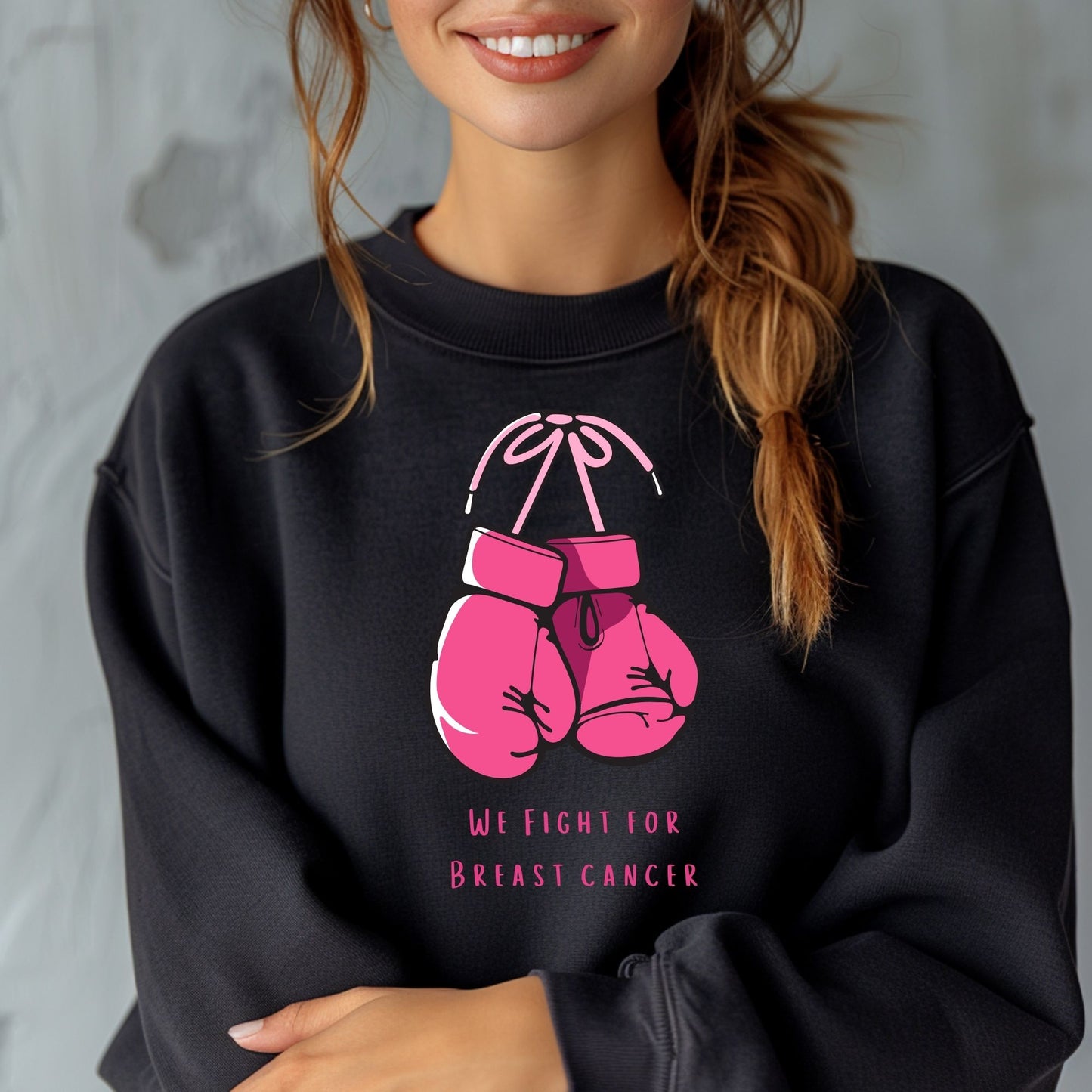 We Fight For Breast Cancer Boxing Gloves Awareness Month October Pink Ribbon