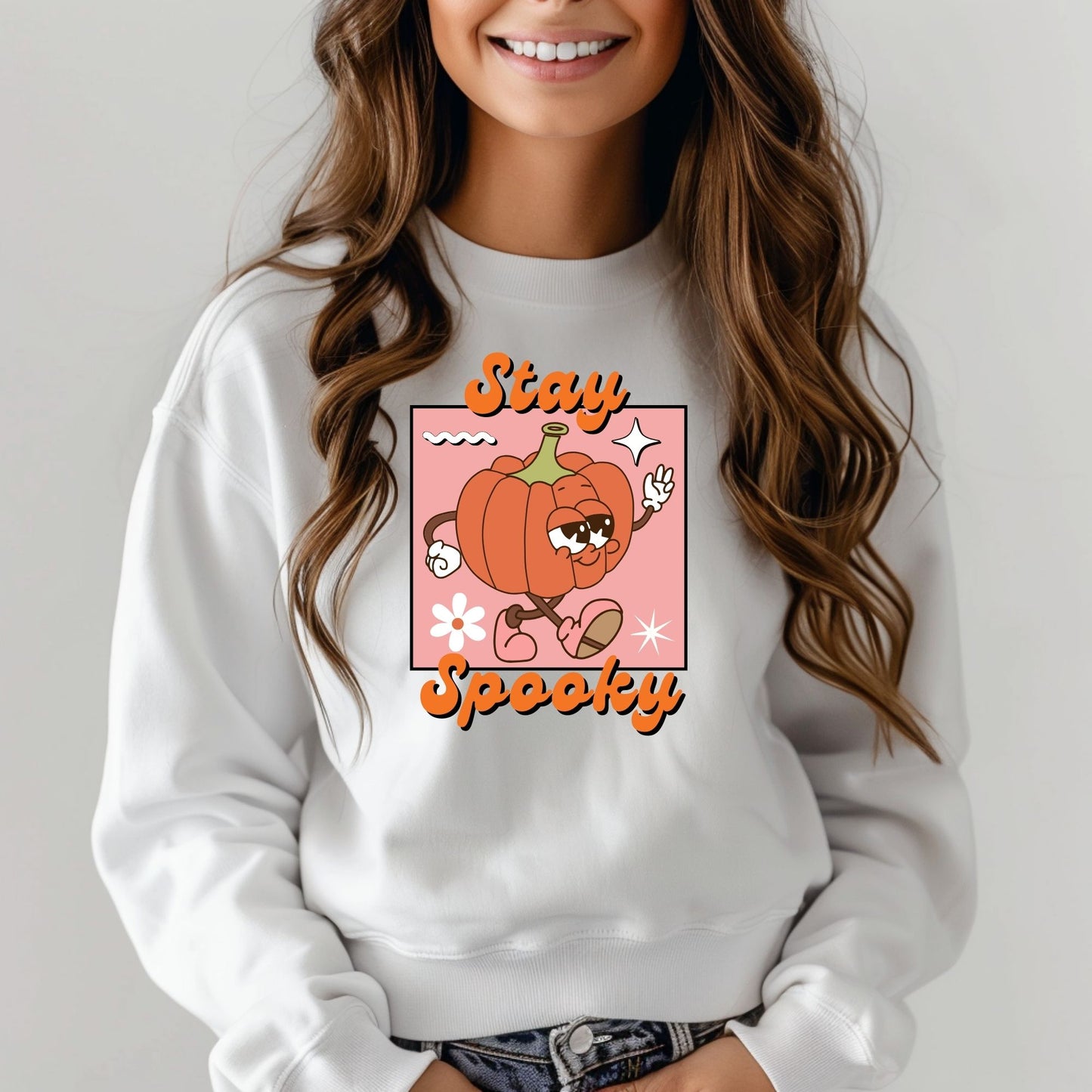 Stay Spooky Retro Pumpkin Halloween