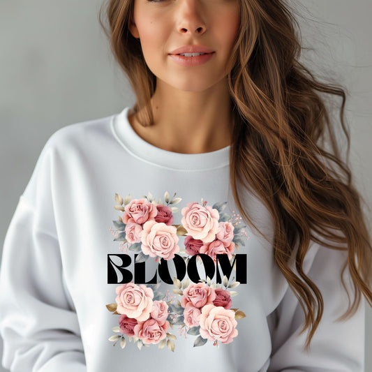 Bloom Flowers Pink Cute Retro Floral
