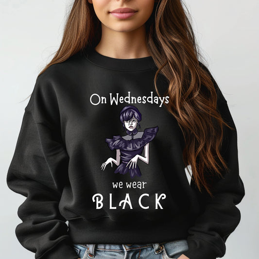 Addams Cartoon On Wednesdays We Wear Black