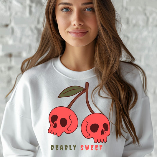 Deadly Sweet Cherry Skulls Scary Creepy Halloween Fall