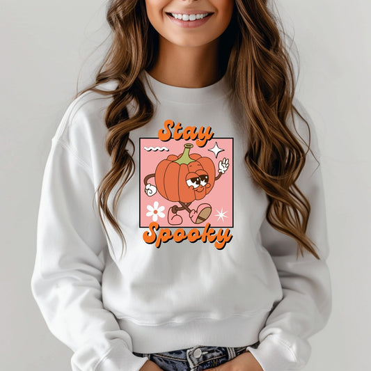 Stay Spooky Retro Pumpkin Halloween