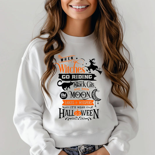 When Witches Go Riding and Black Cats Are Seen The Moon Laughs & Whispers It’s Near Halloween